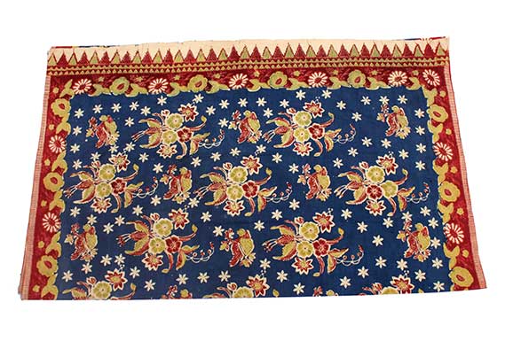 Patola India Cloth from Gujarat with Flower Patterns