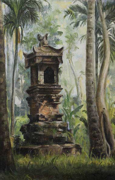 A Temple In Bali Village