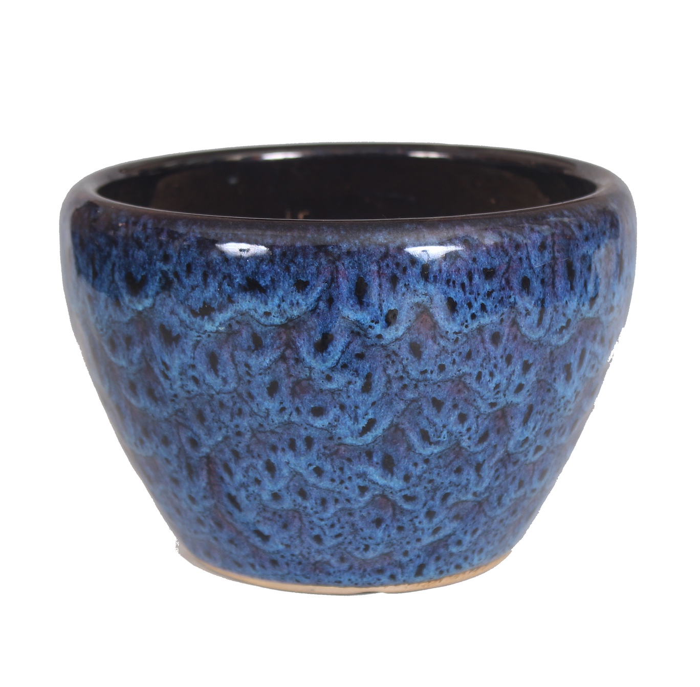 A 20th century large jun typed glazed jardiniere