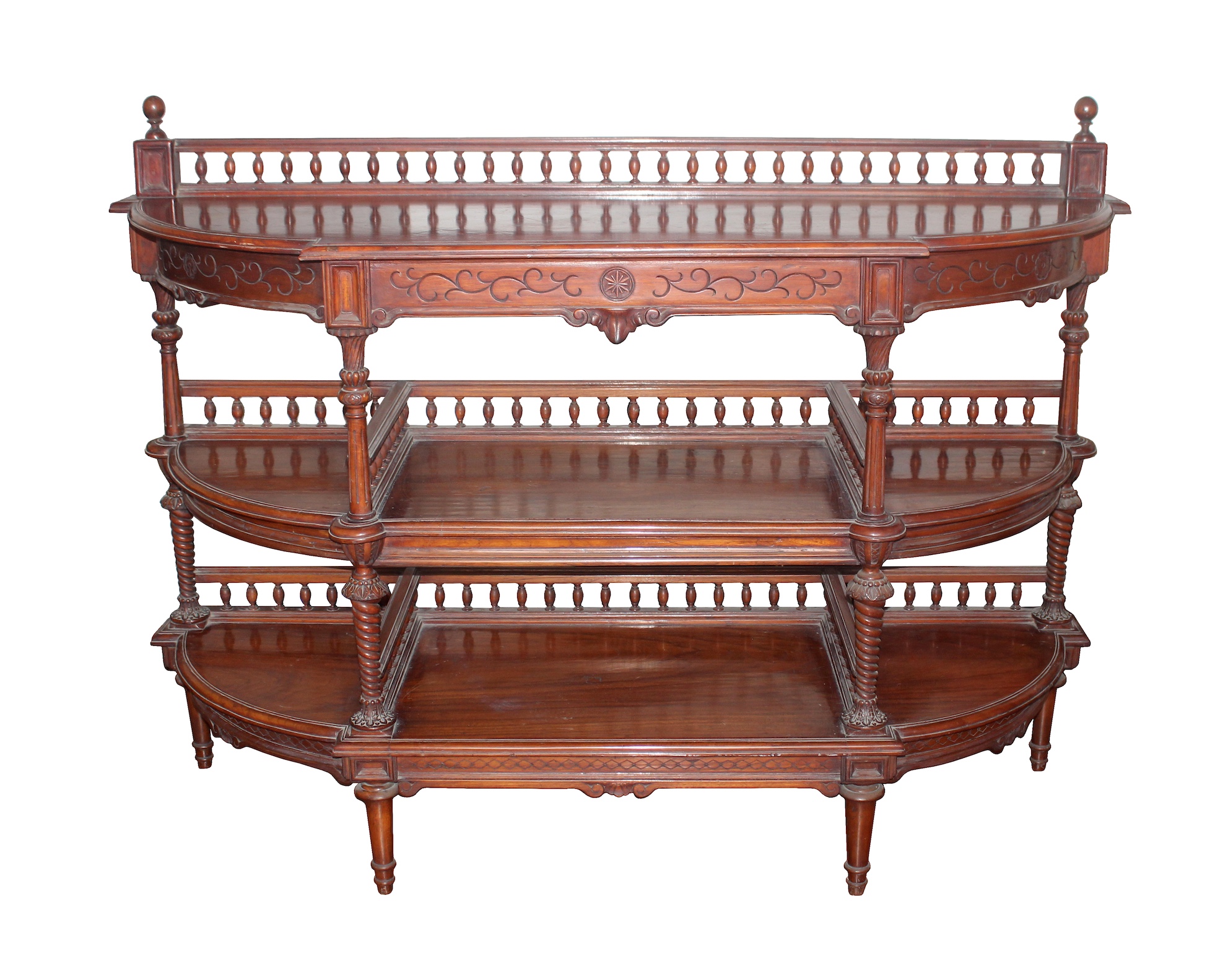 A 20th century wooden display rack