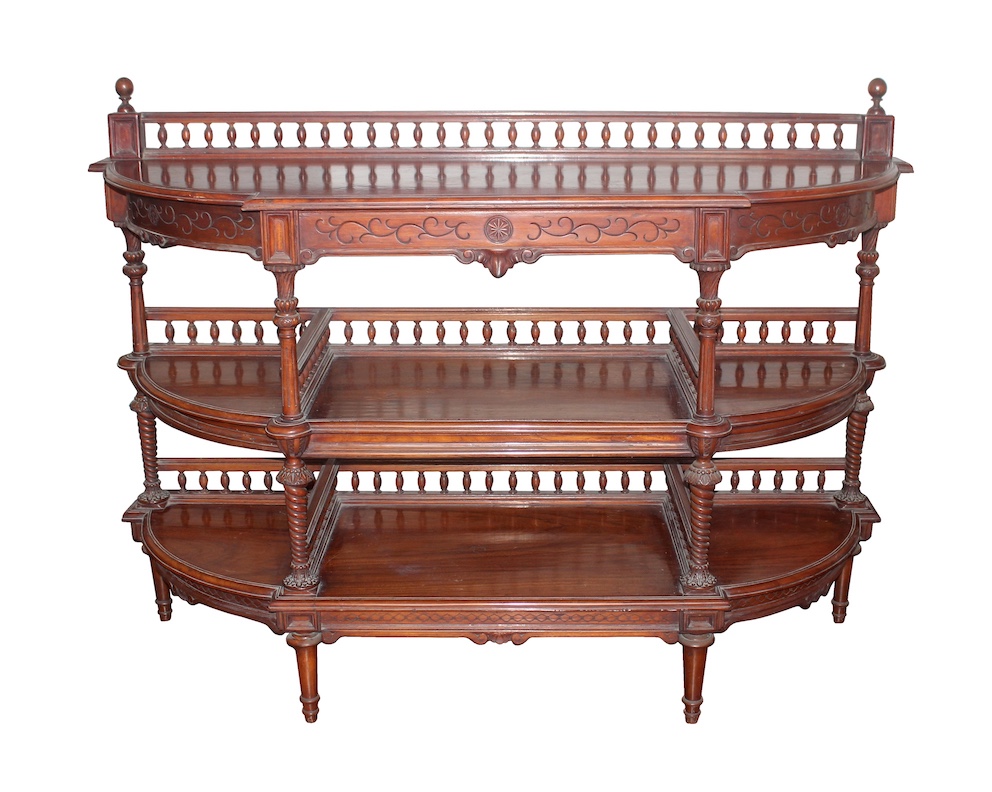 A 20th century wooden display rack