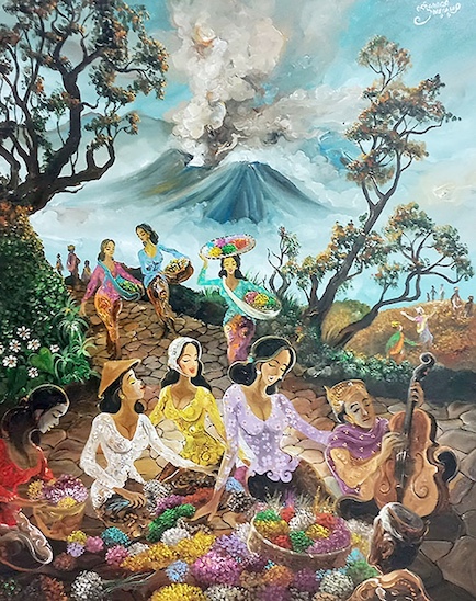 Penjual Edelweis Bromo